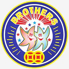 brothers fireworks logo, two stars